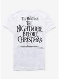 The Nightmare Before Christmas Character Outline Girls T-Shirt, BLACK, alternate