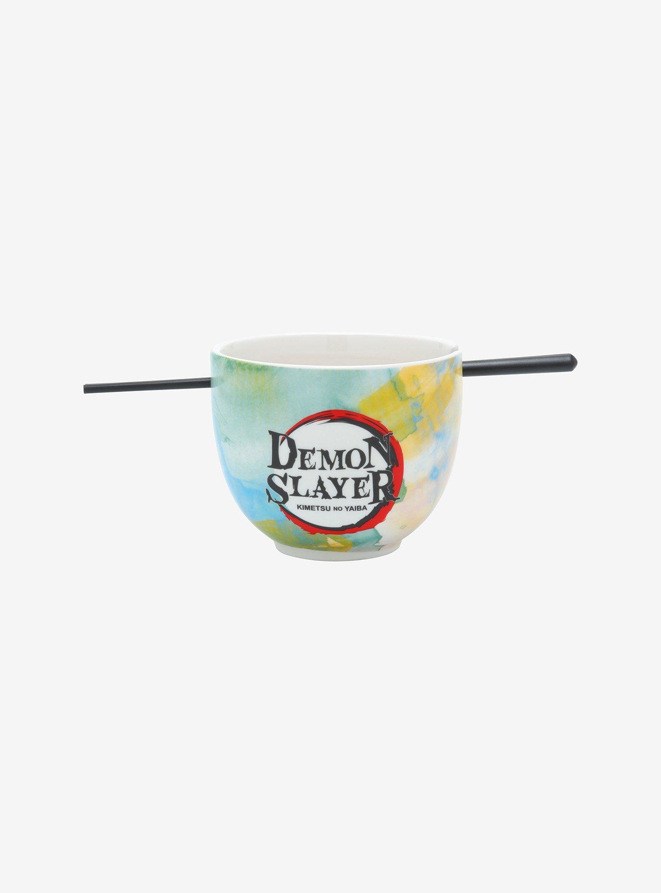 Demon Slayer: Kimetsu No Yaiba Watercolor Ramen Bowl With Chopsticks, , alternate