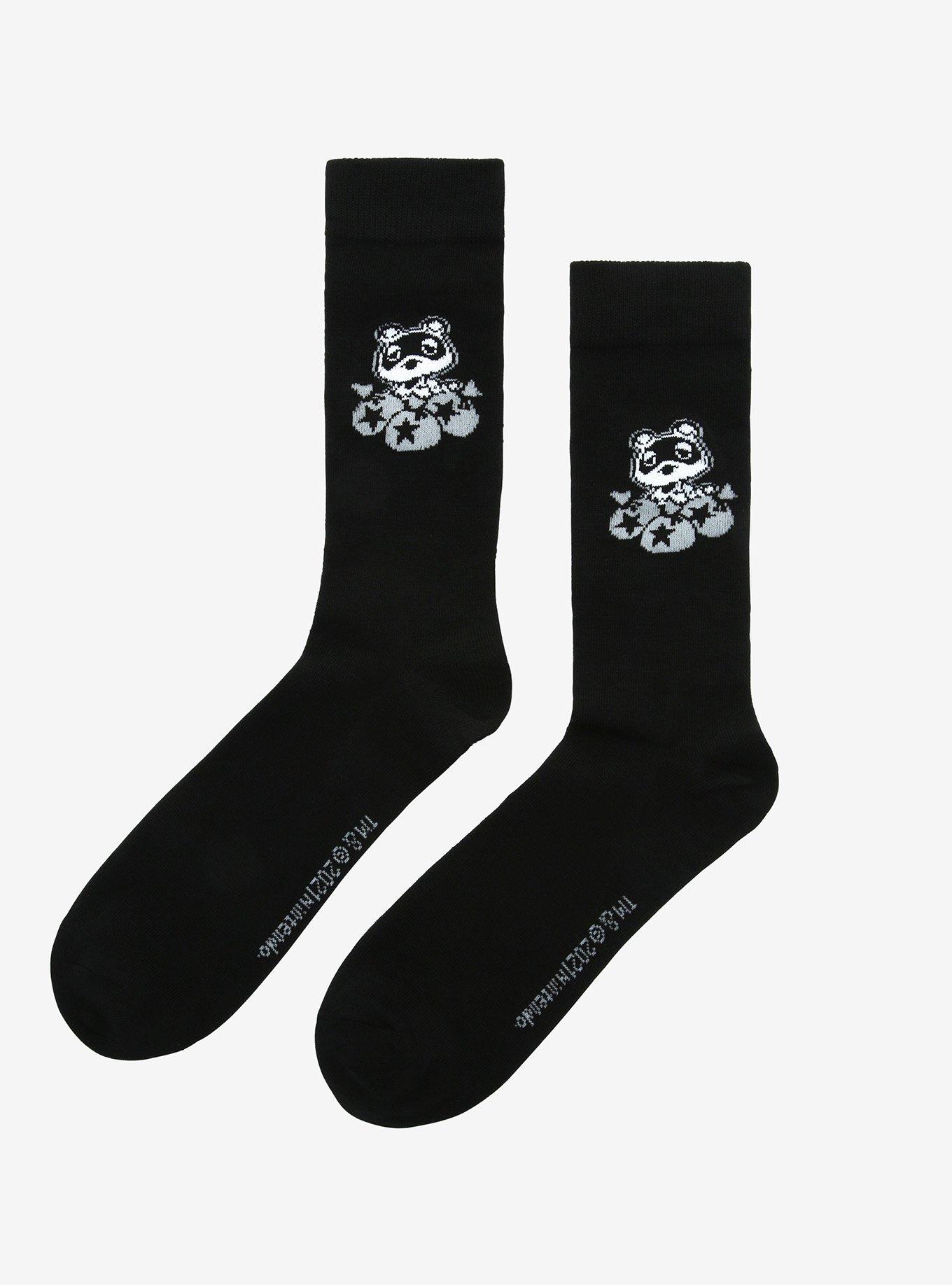 Animal Crossing Tom Nook Bell Bags Crew Socks, , alternate