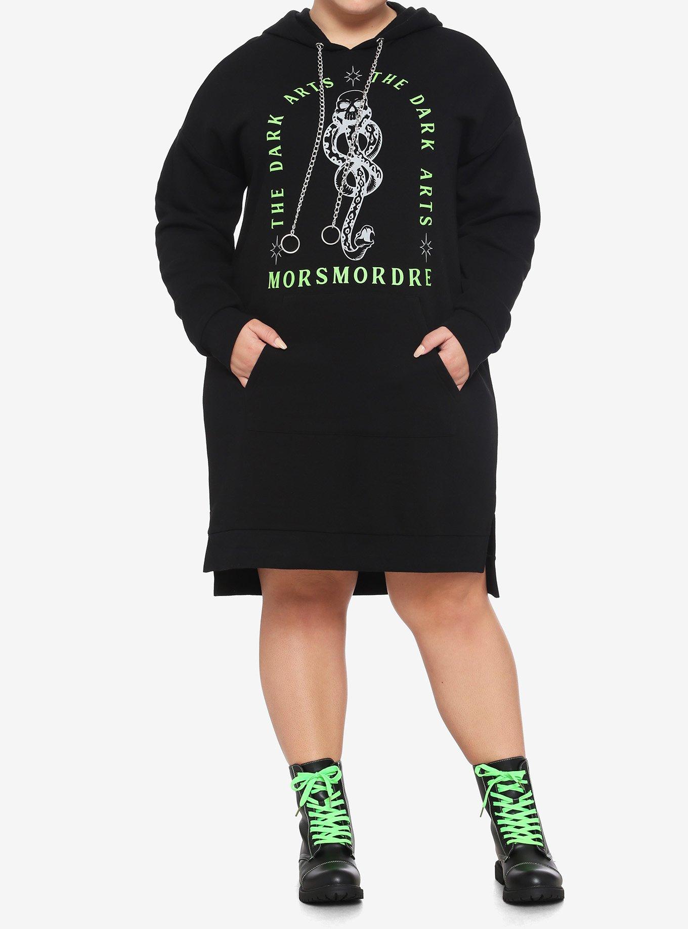 Harry Potter The Dark Arts Hoodie Dress Plus Size, MULTI, alternate