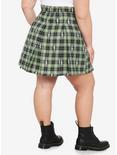Harry Potter Dark Mark Plaid Skirt Plus Size, BLACK, alternate
