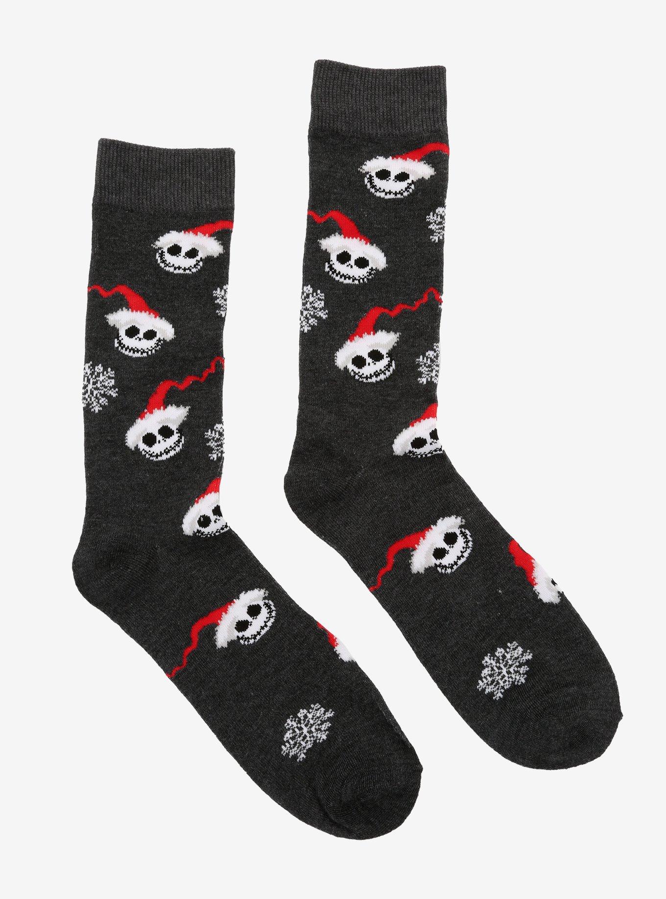 The Nightmare Before Christmas Sandy Claws Jack Crew Socks, , alternate