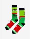 Sesame Street Oscar Bah Humbug Crew Socks, , alternate