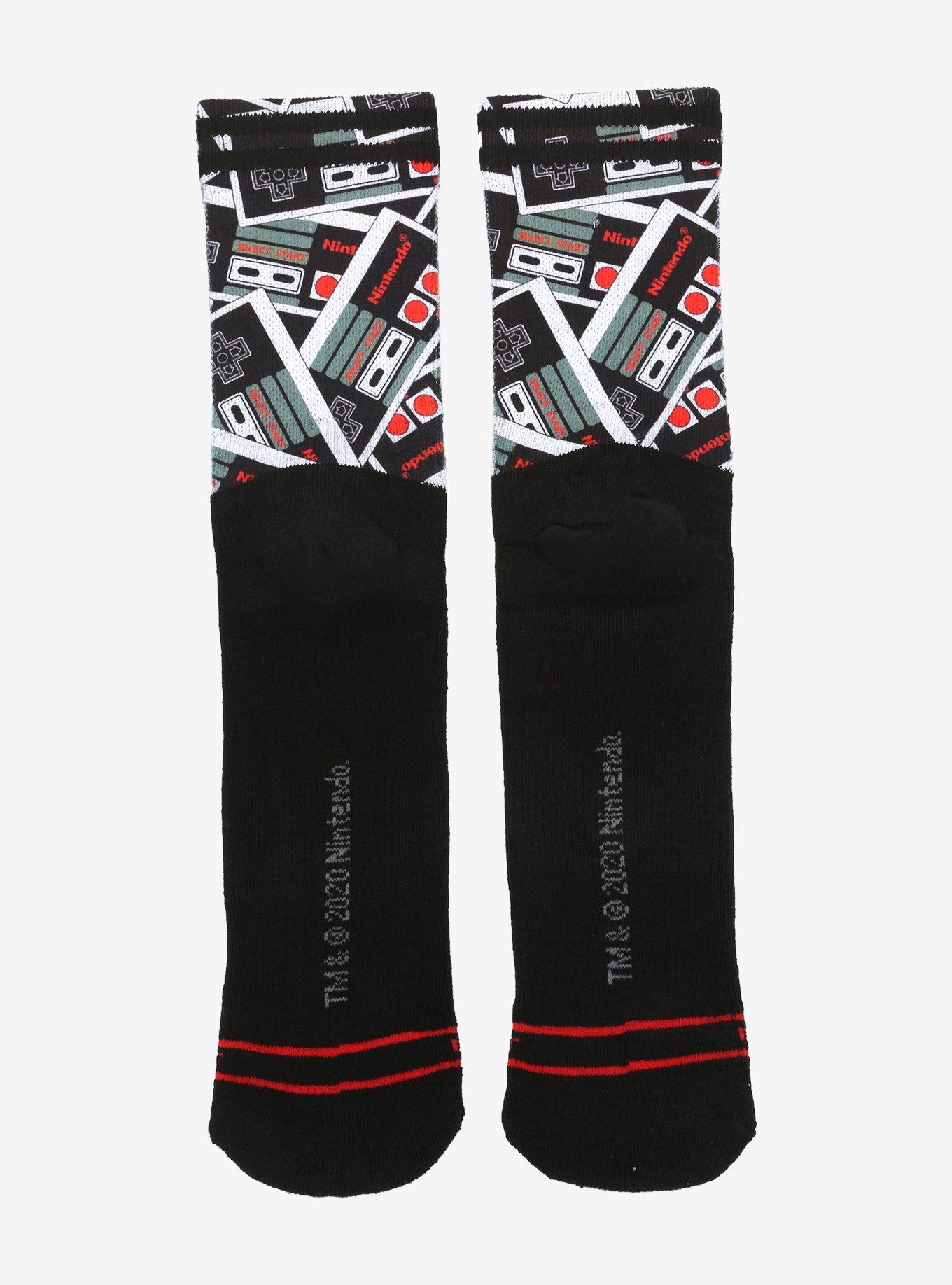 Nintendo NES Controller Crew Socks, , alternate