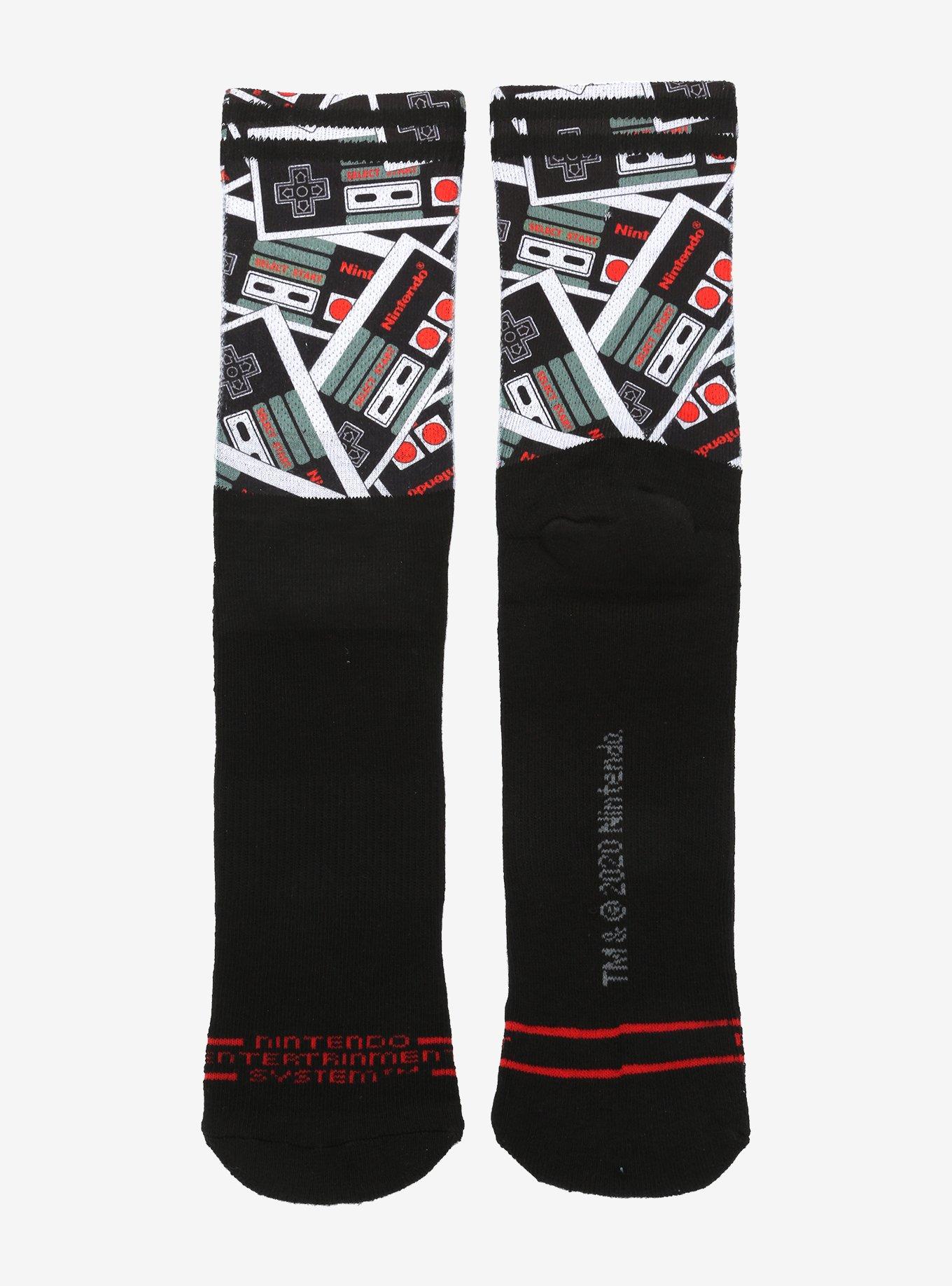 Nintendo NES Controller Crew Socks, , alternate