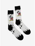 Disney Mickey Mouse Ink Spill Crew Socks, , alternate