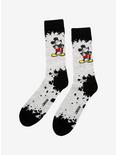 Disney Mickey Mouse Ink Spill Crew Socks, , alternate