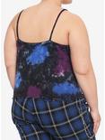 The Nightmare Before Christmas Spiral Hill Tie-Dye Girls Strappy Tank Top Plus Size, MULTI, alternate