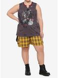A Nightmare On Elm Street Destructed Tie-Dye Girls Muscle Top Plus Size, MULTI, alternate
