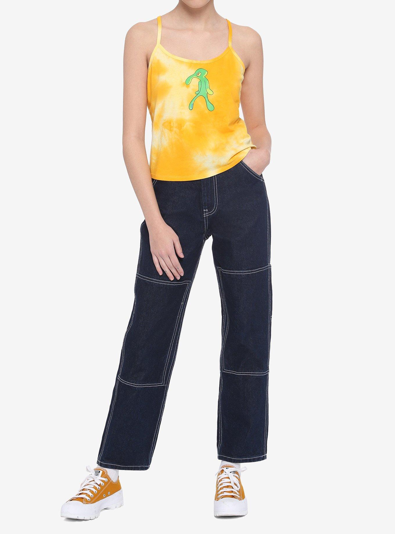 SpongeBob SquarePants Bold & Brash Tie-Dye Girls Strappy Tank Top, MULTI, alternate