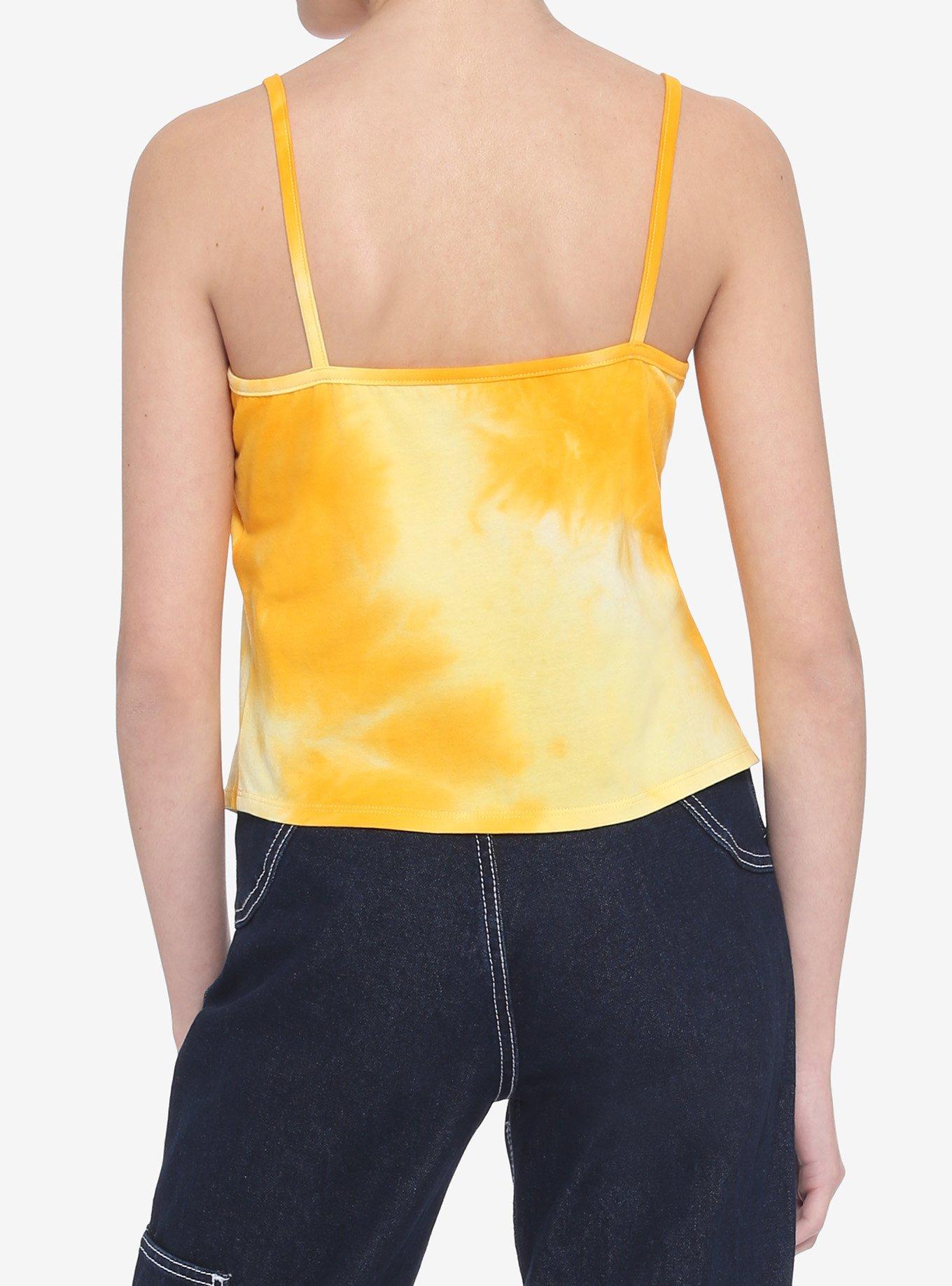 SpongeBob SquarePants Bold & Brash Tie-Dye Girls Strappy Tank Top, MULTI, alternate