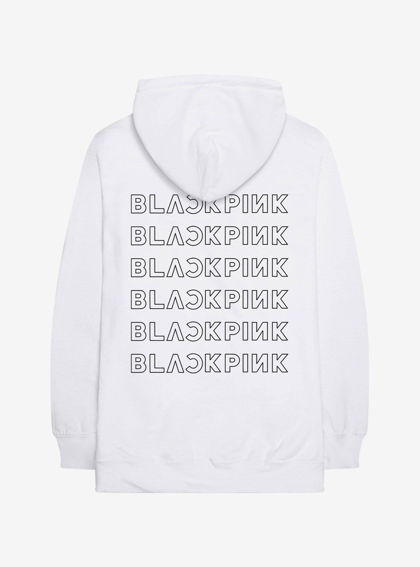 Blackpink Black & White Hoodie, WHITE, alternate