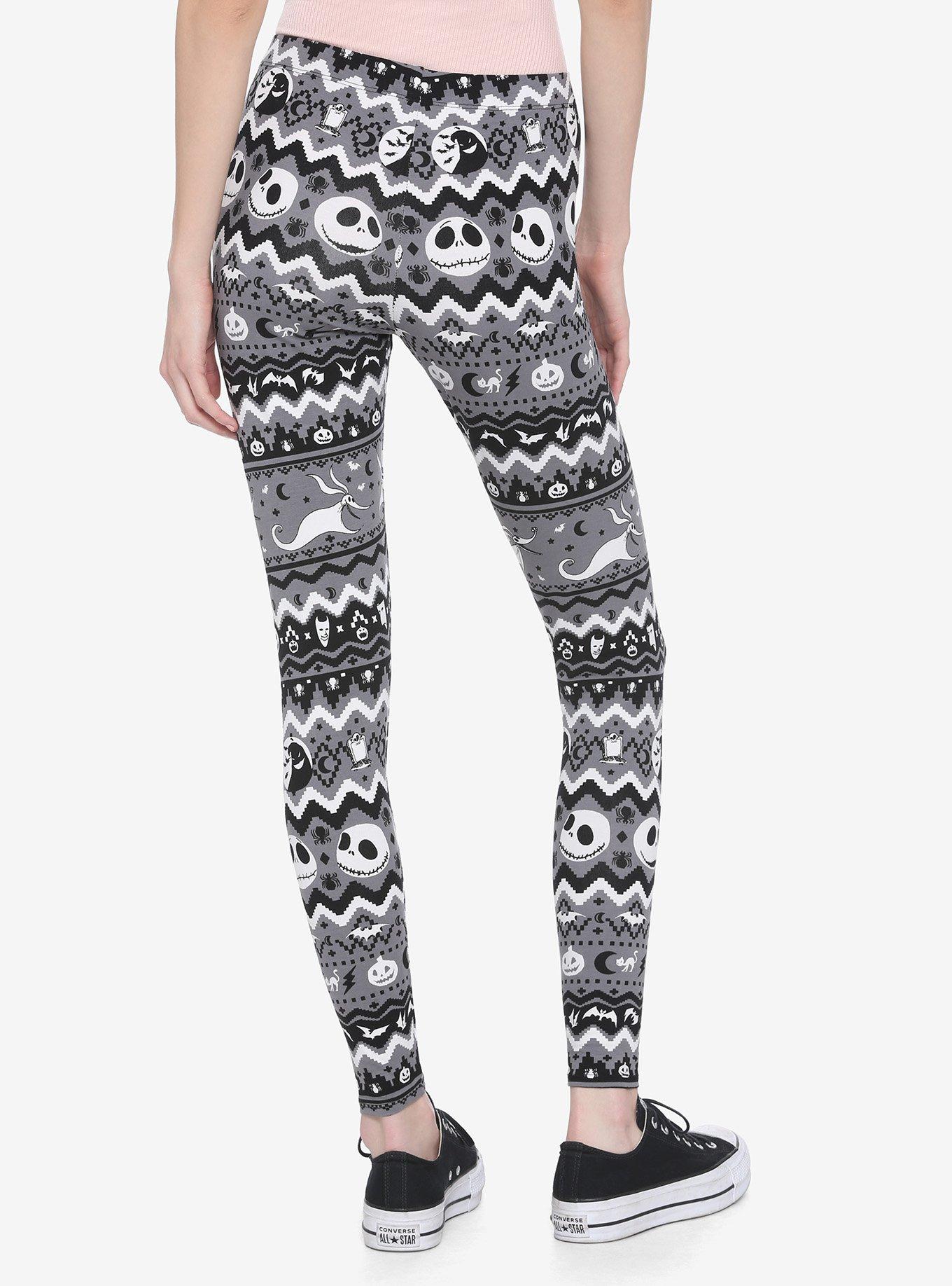 The Nightmare Before Christmas Jack Fair Isle Leggings, MULTI, alternate