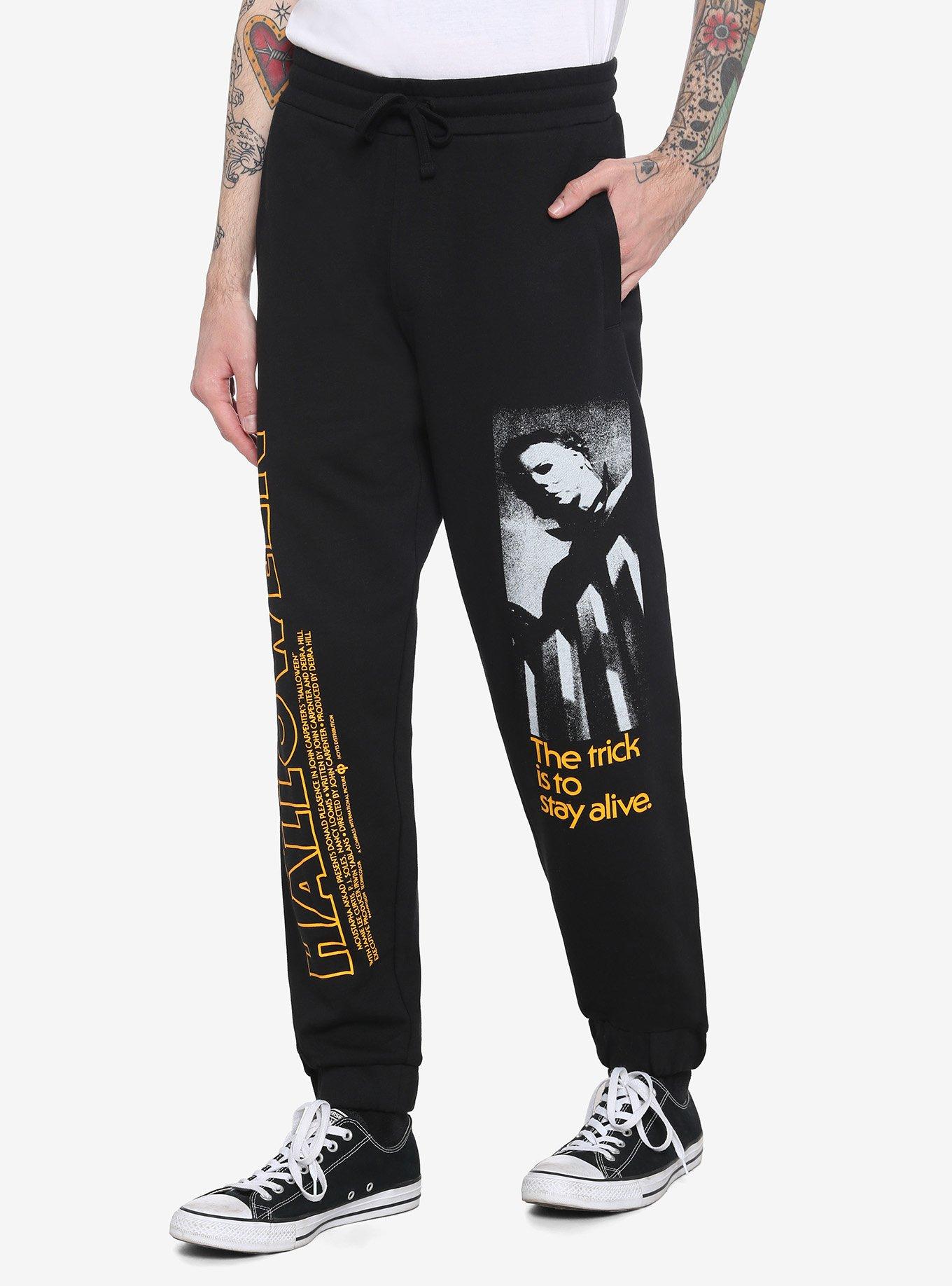 Halloween Michael Myers Title Logo Sweatpants, MULTI, alternate