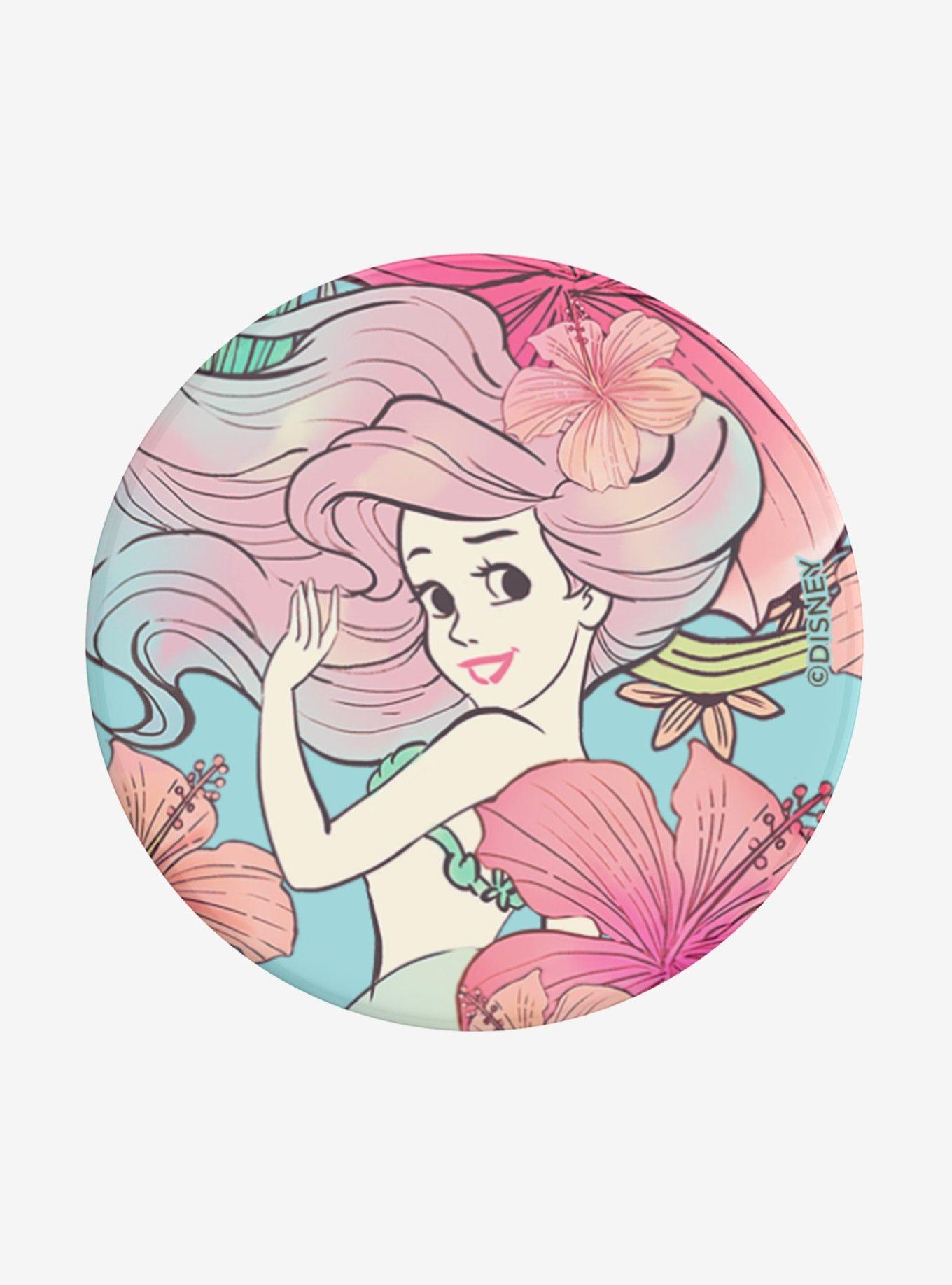 PopSockets Disney The Little Mermaid Ariel Watercolor Phone Grip & Stand, , alternate