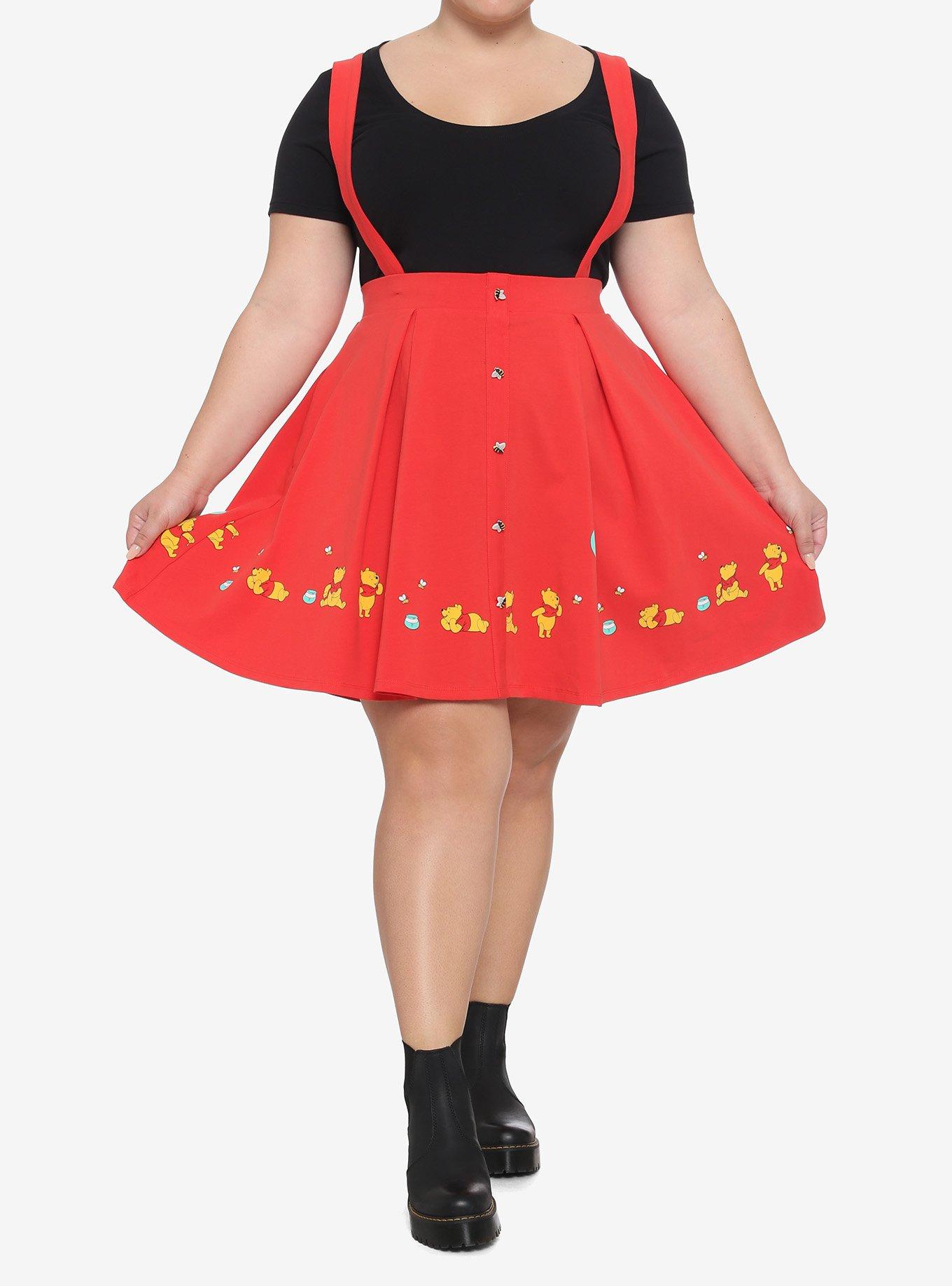 Disney Winnie The Pooh Balloon Ride Suspender Skirt Plus Size, MULTI, alternate