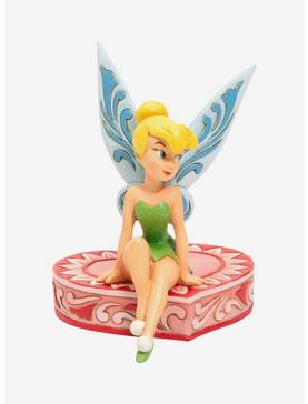 Disney Peter Pan Tinker Bell Sitting On Heart Figure, , hi-res