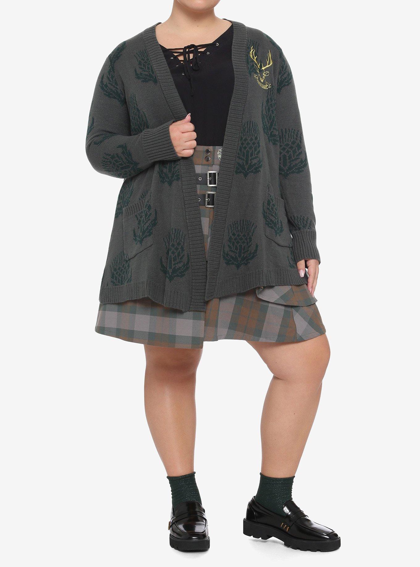 Outlander Thistle Flyaway Cardigan Plus Size, MULTI, alternate