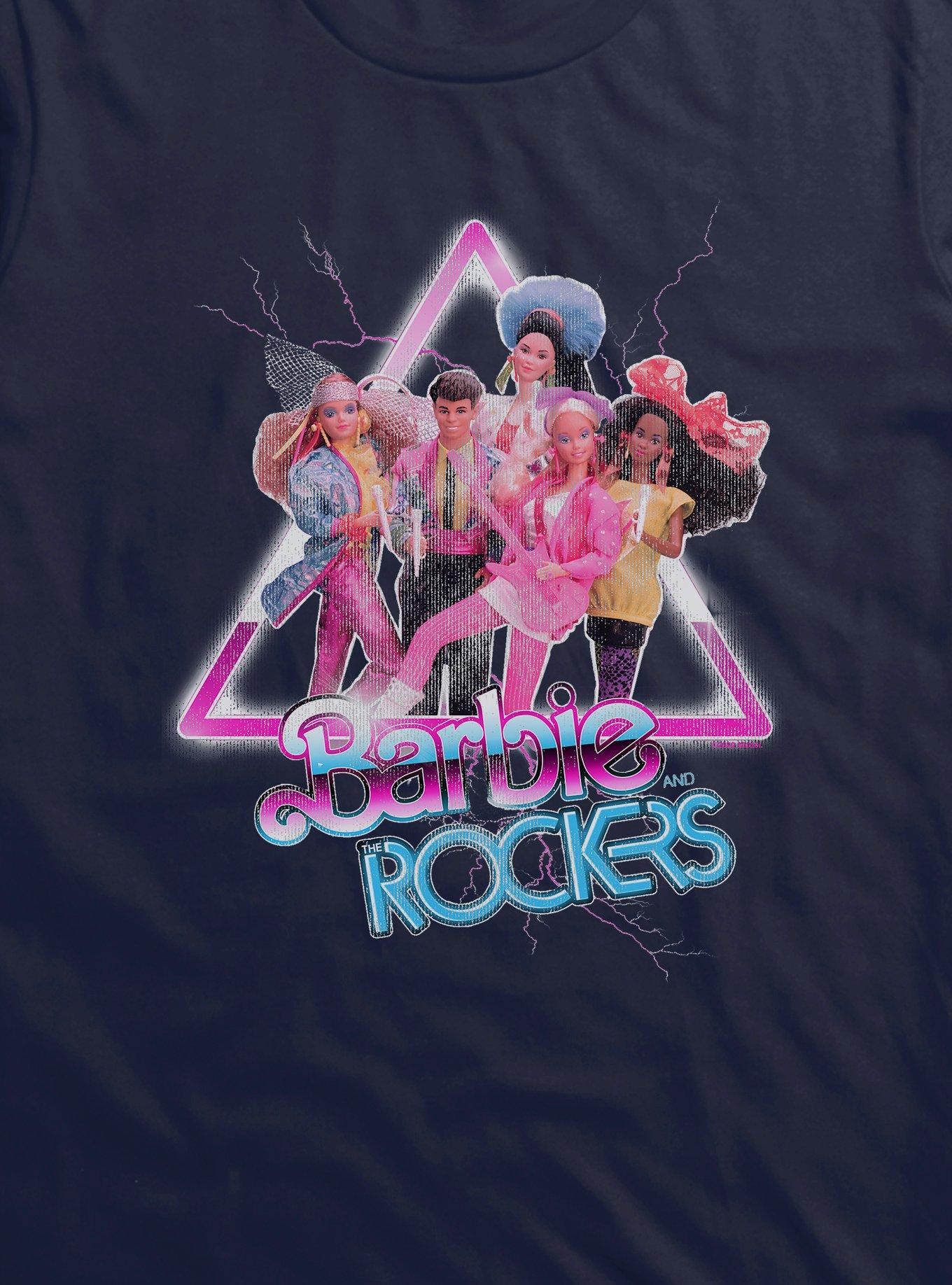 Barbie And The Rockers Eighties Glam T-Shirt, NAVY, alternate