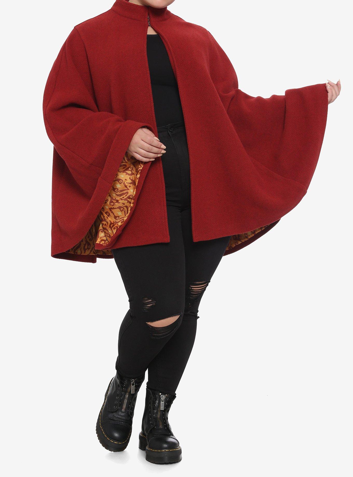 Her Universe Disney Raya And The Last Dragon Raya Girls Cape Plus Size, RED, alternate