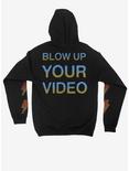AC/DC Blow Up Your Video Extra Oversized Girls Hoodie, BLACK, alternate