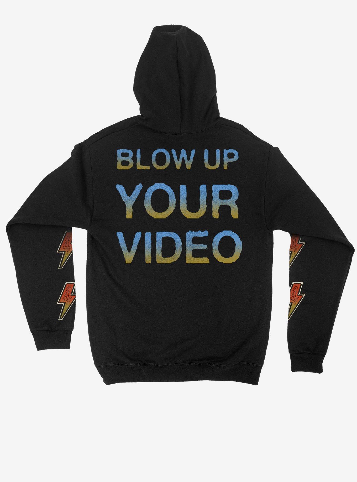 AC/DC Blow Up Your Video Extra Oversized Girls Hoodie, BLACK, alternate