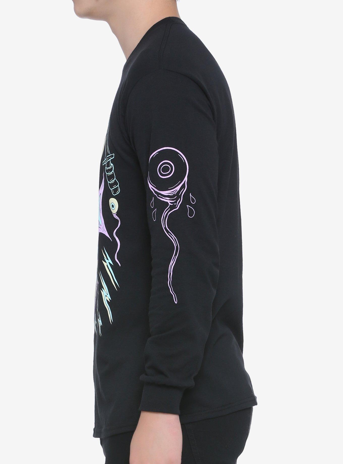 Demon Dweller Long-Sleeve T-Shirt By Bakerzduzen, MULTI, alternate