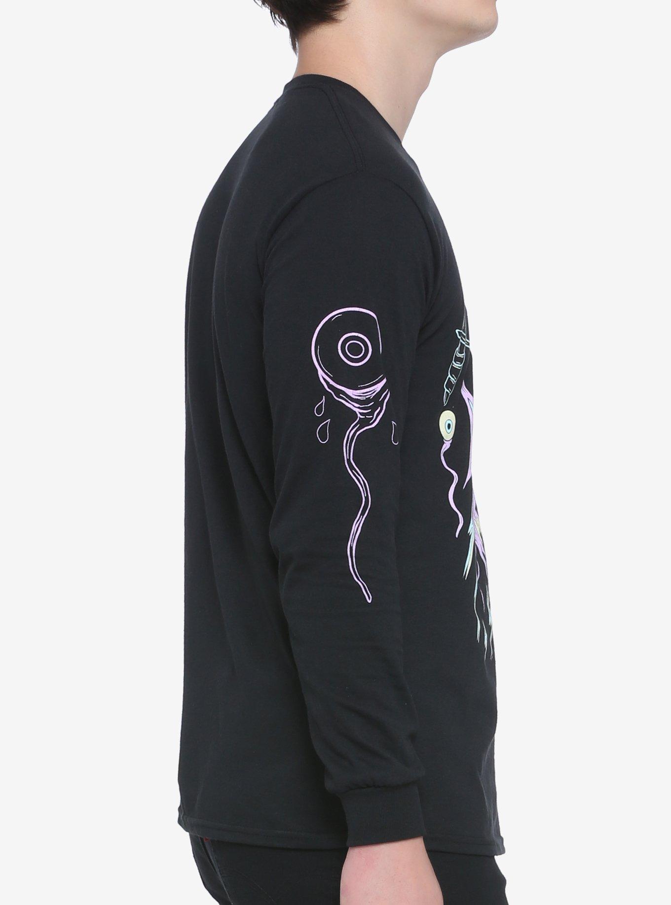 Demon Dweller Long-Sleeve T-Shirt By Bakerzduzen, MULTI, alternate