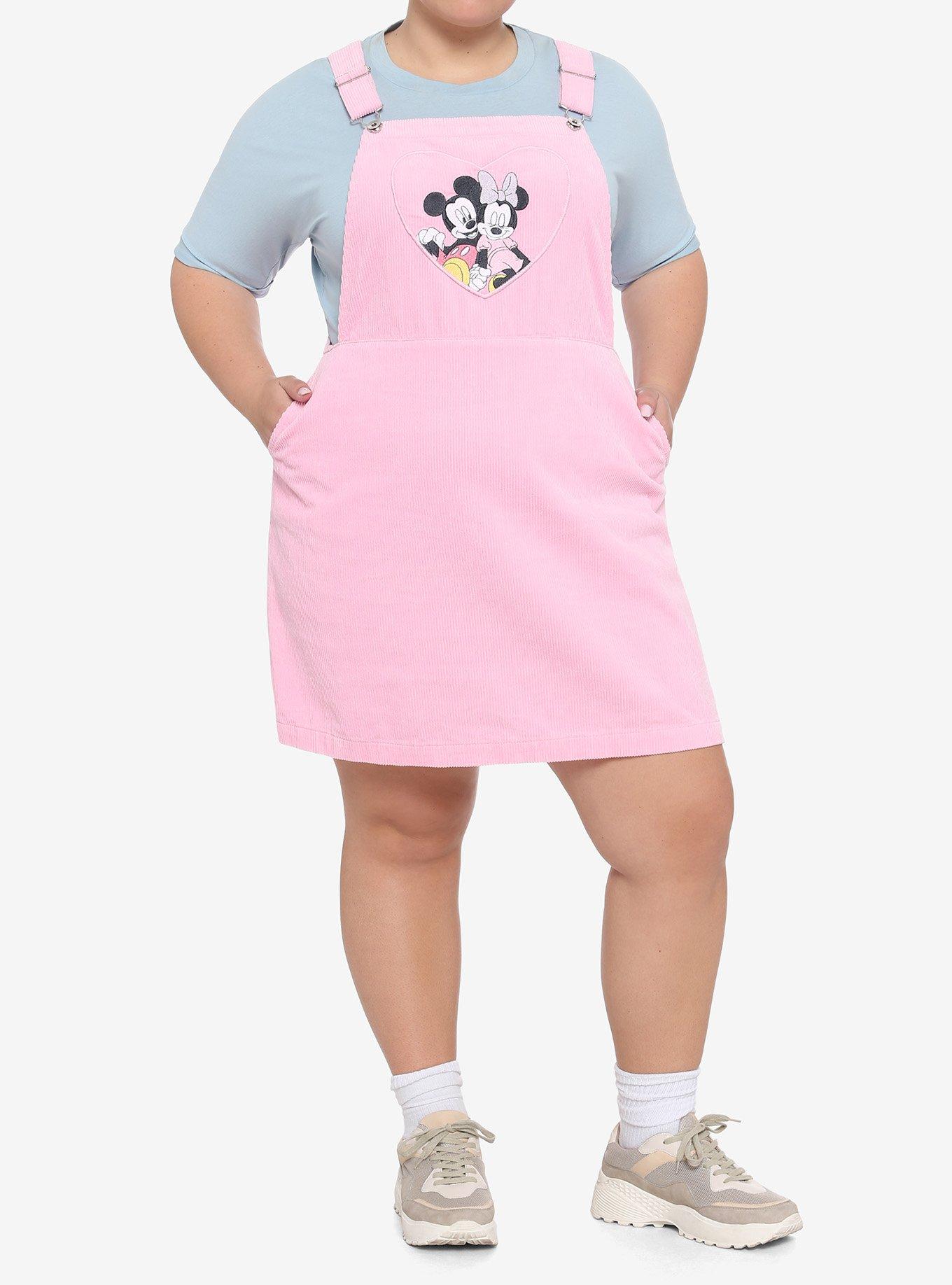 Disney Valentine's Mickey Mouse & Minnie Mouse Skirtall Plus Size, BLACK, alternate