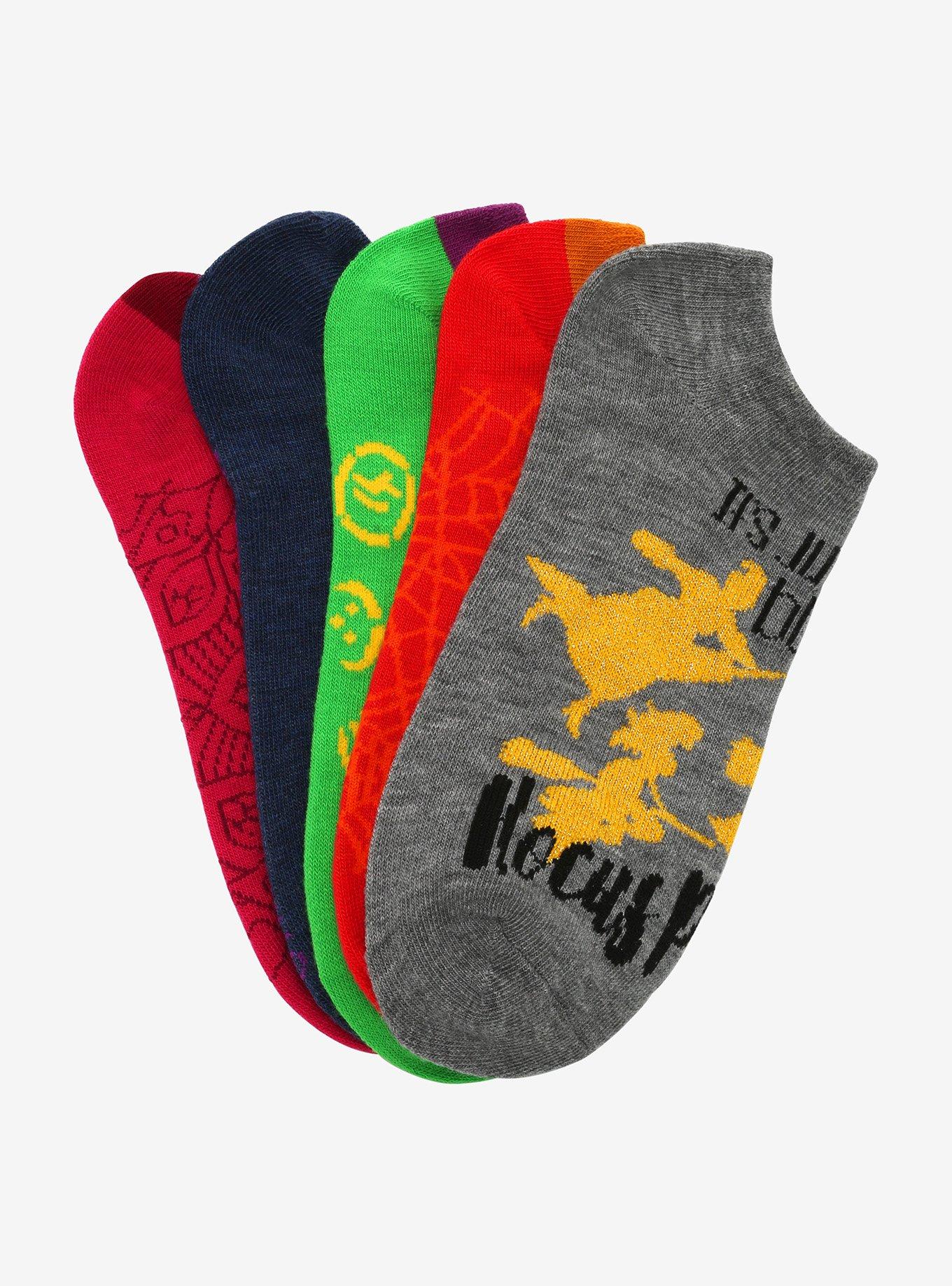 Disney Hocus Pocus Sanderson Sisters No-Show Socks 5 Pair, , alternate