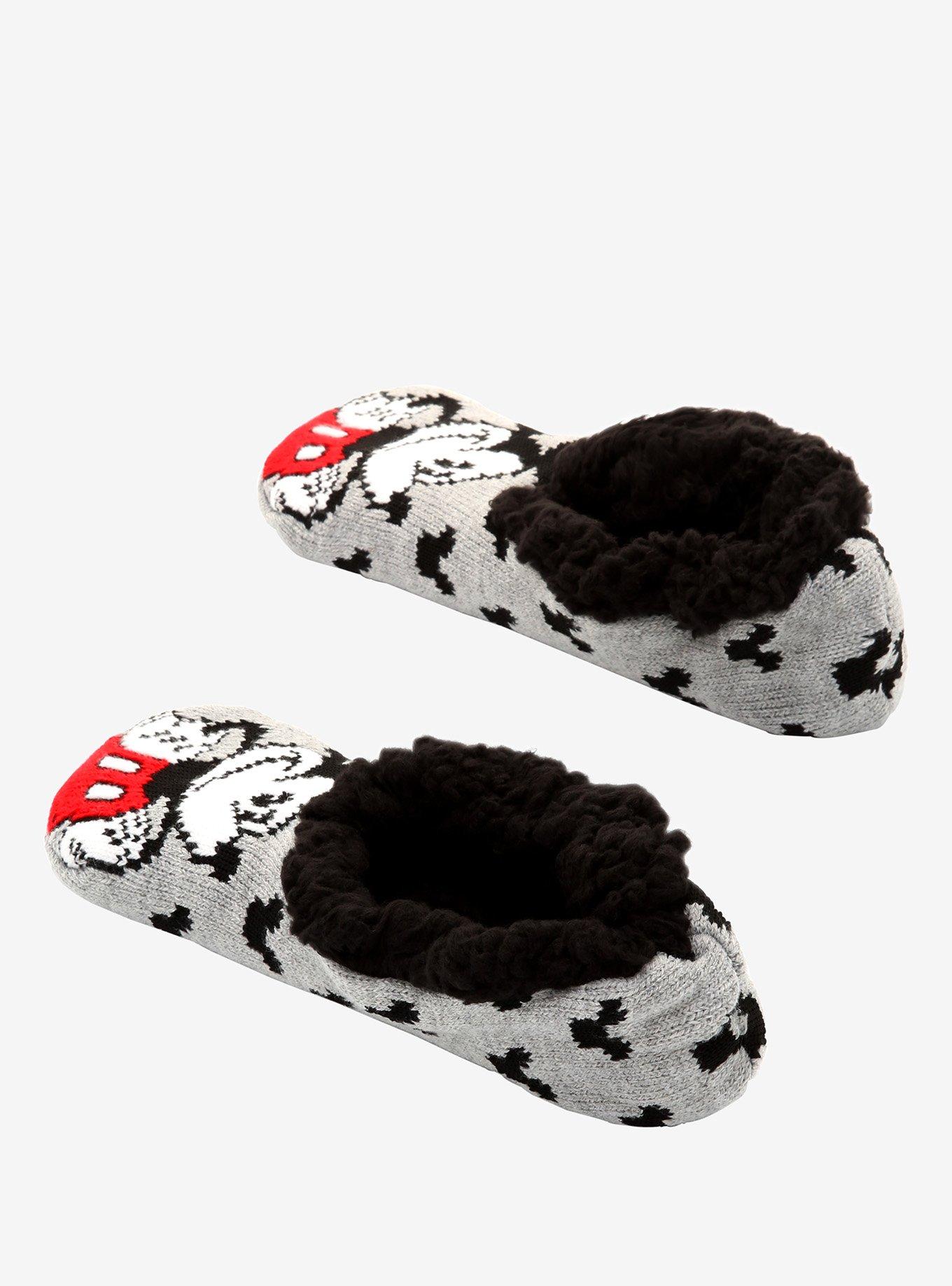 Disney Mickey Mouse Grey Cozy Slippers, , alternate