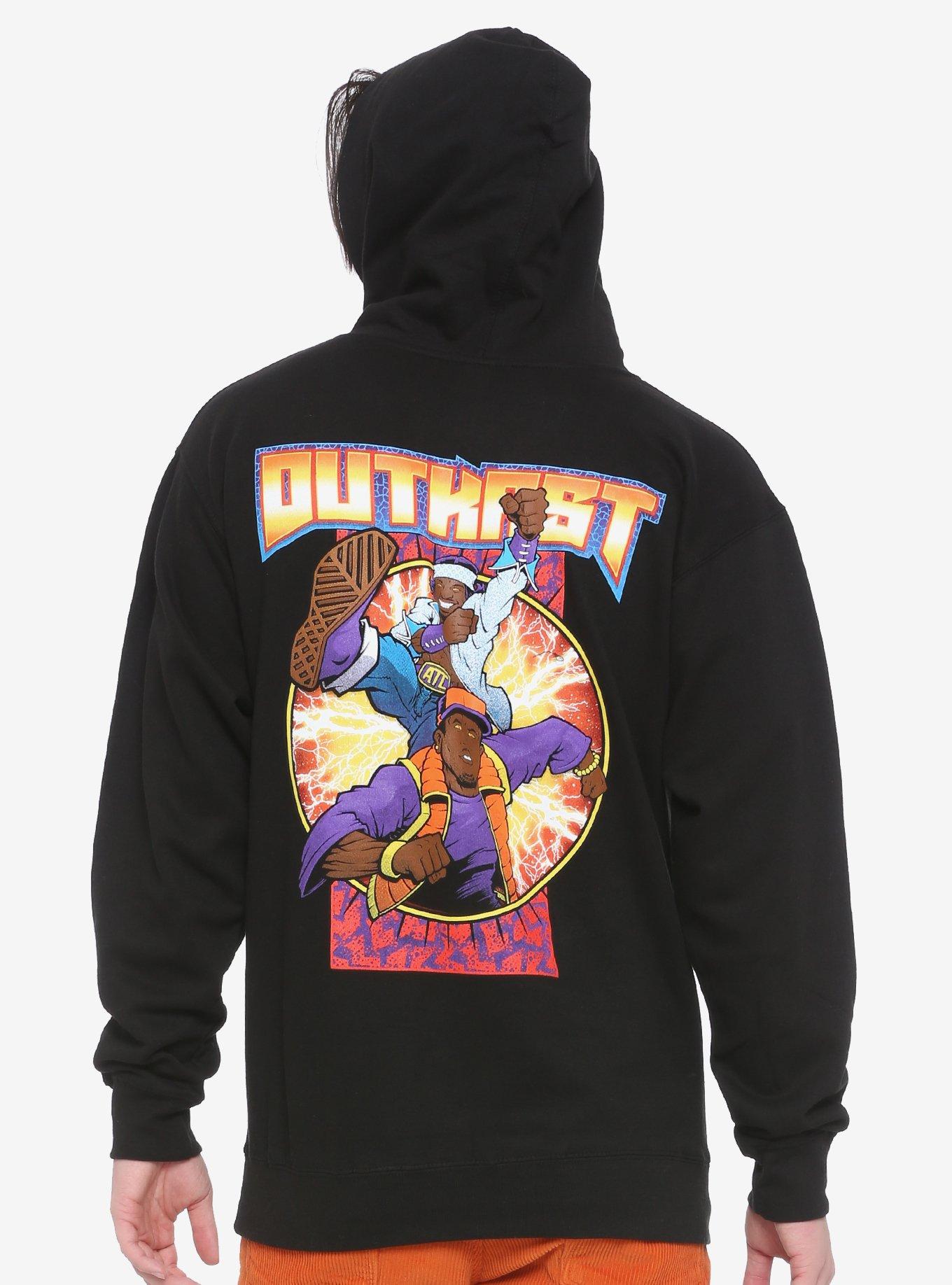 Outkast Cartoon Logo Hoodie, BLACK, alternate