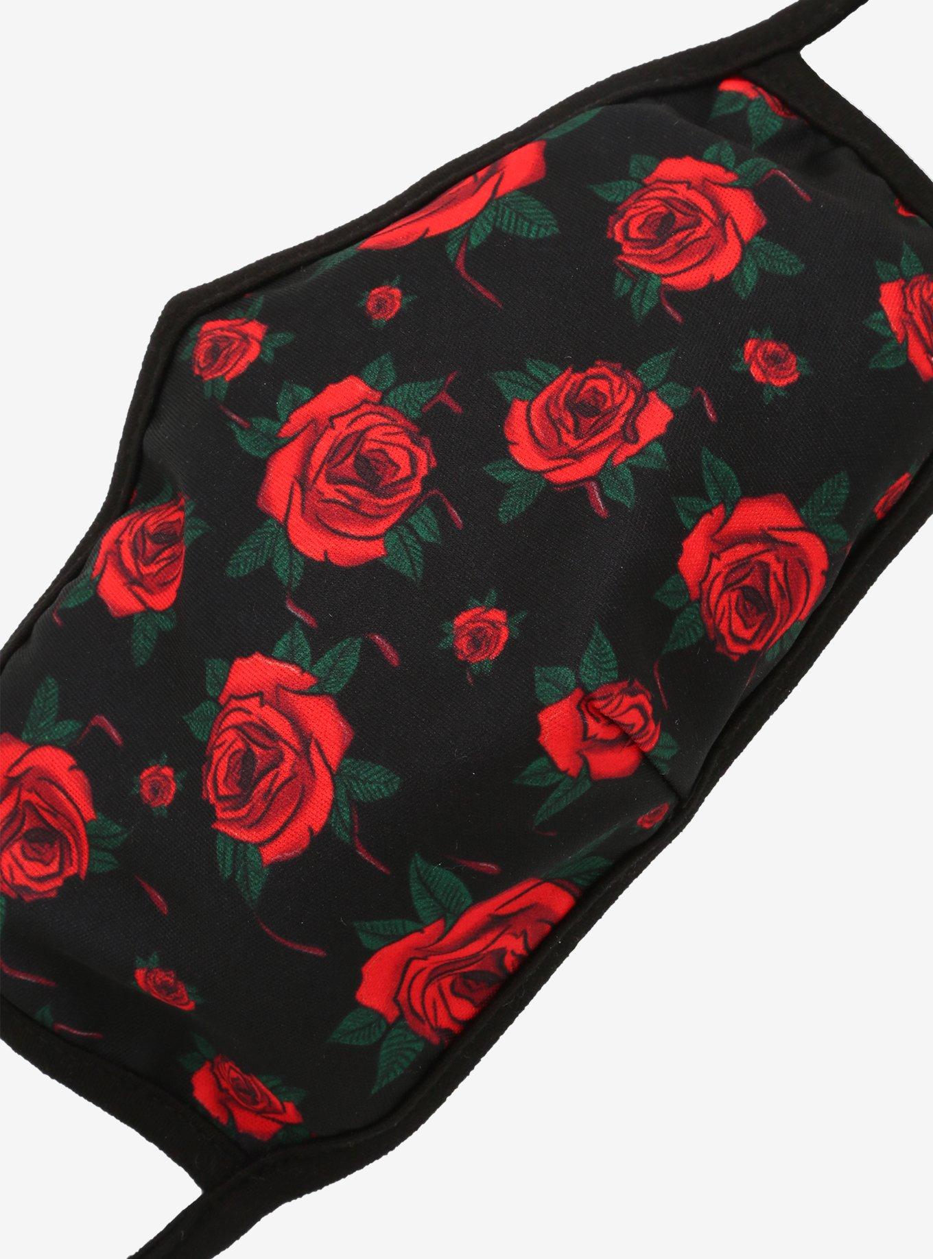 Bleeding Roses Fashion Face Mask, , alternate