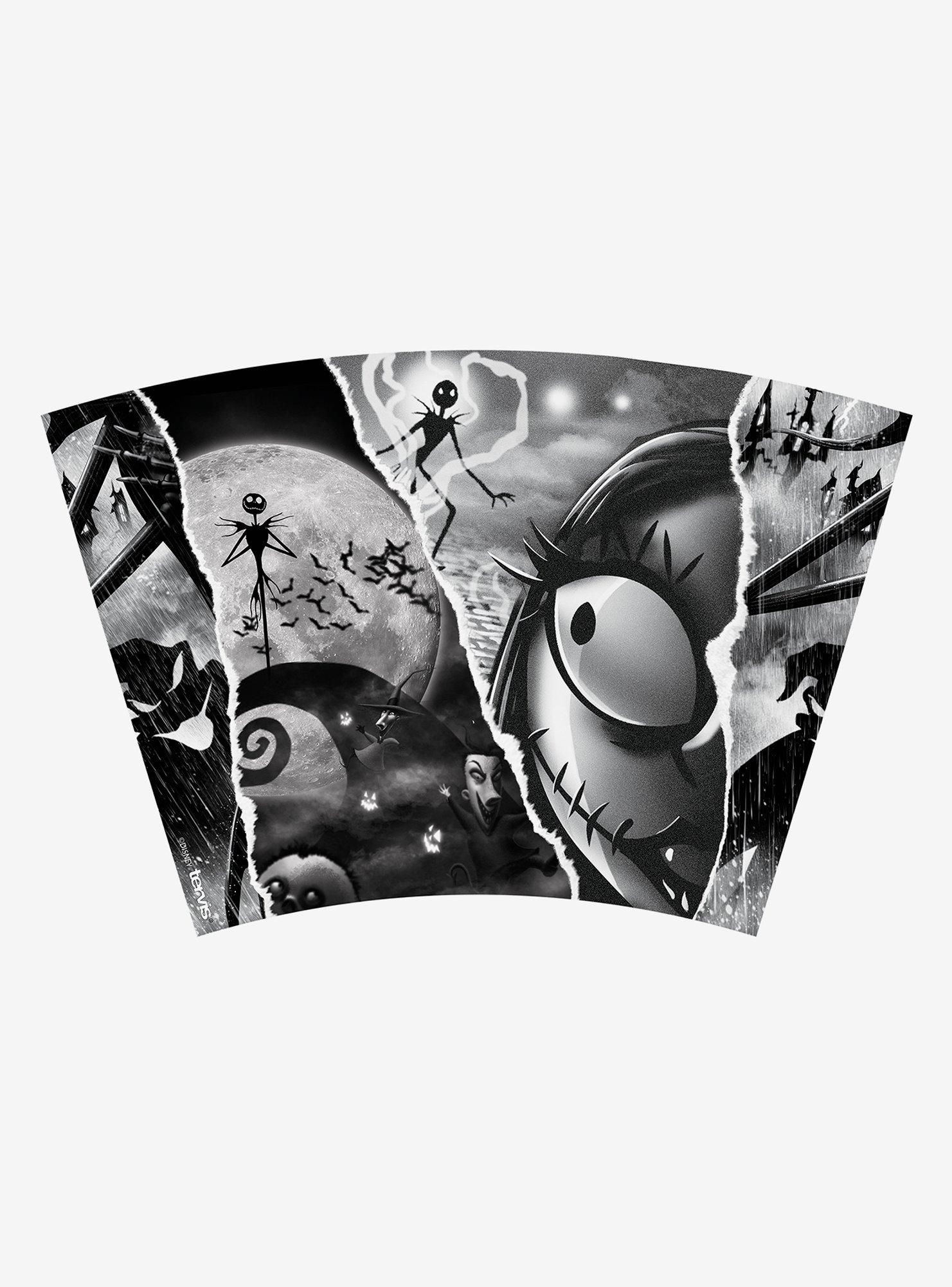 The Nightmare Before Christmas Torn Collage 24oz Classic Tumbler With Lid, , alternate