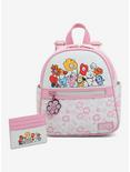 BT21 Flowers Pink & Cream Mini Backpack, , alternate
