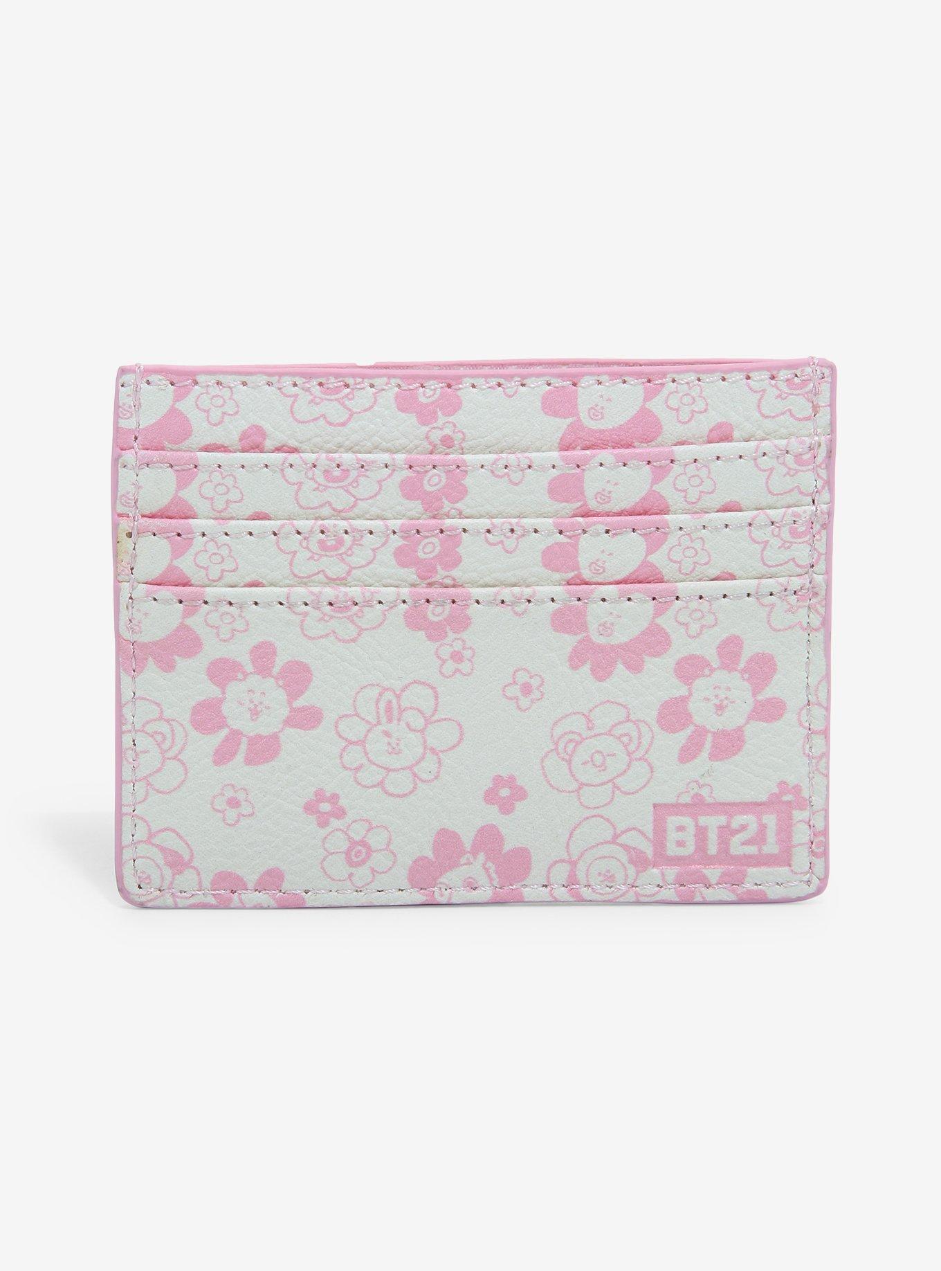 BT21 Flowers Pink & Cream Cardholder, , alternate