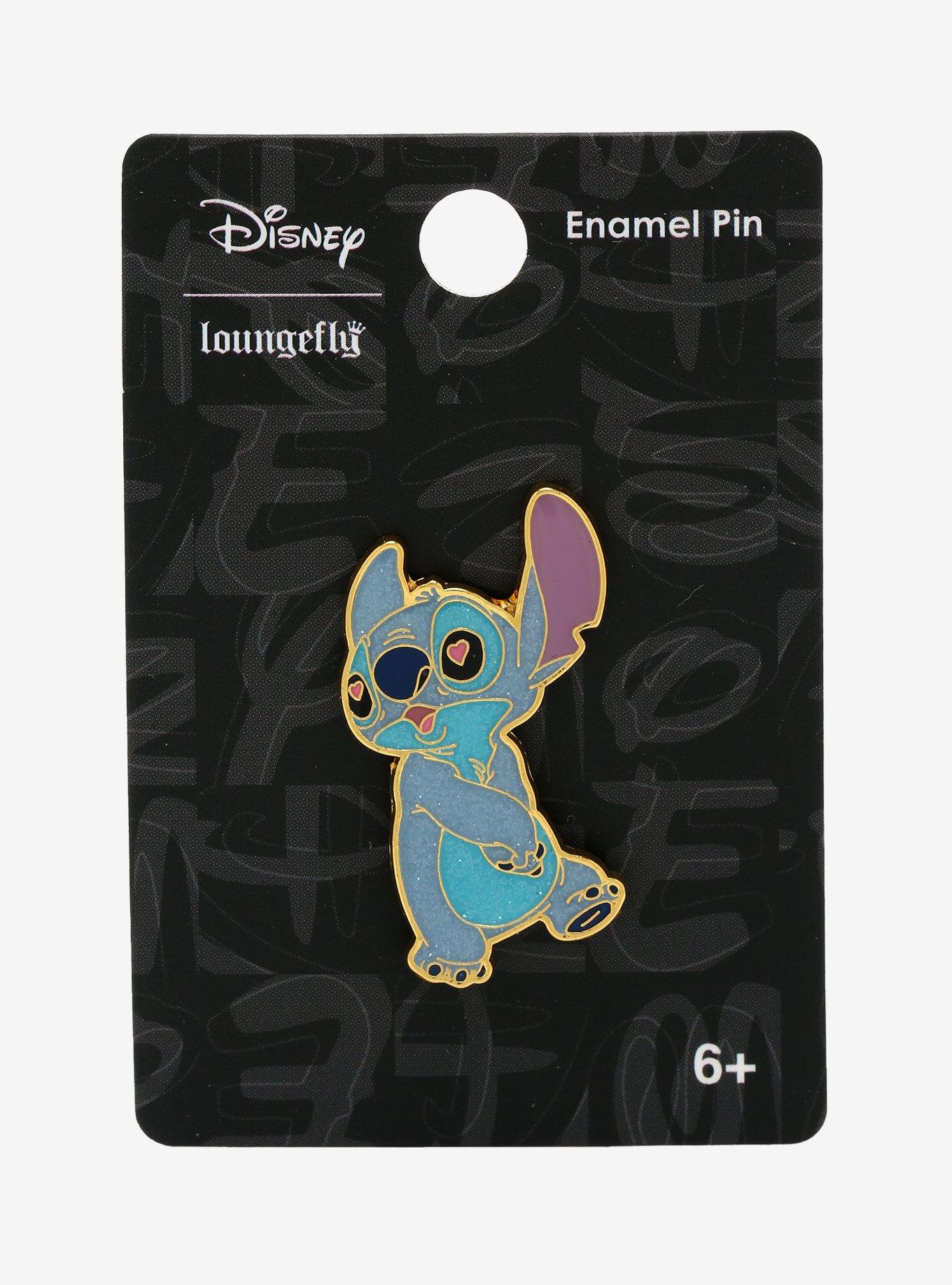 Loungefly Disney Lilo & Stitch Heart Eyes Enamel Pin, , alternate