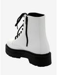White & Black Combat Boots, MULTI, alternate