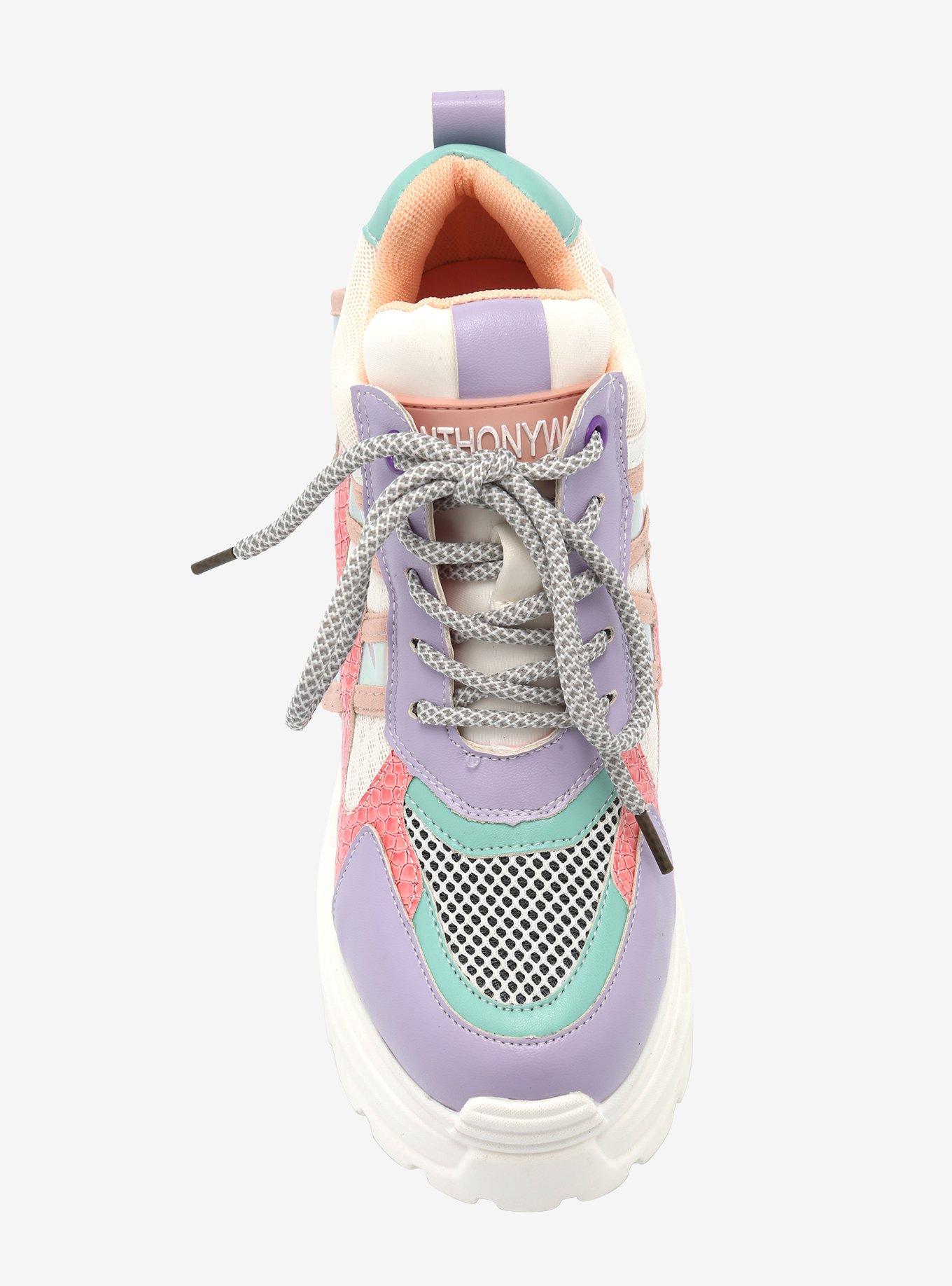 Pastel Platform Sneakers, MULTI, alternate