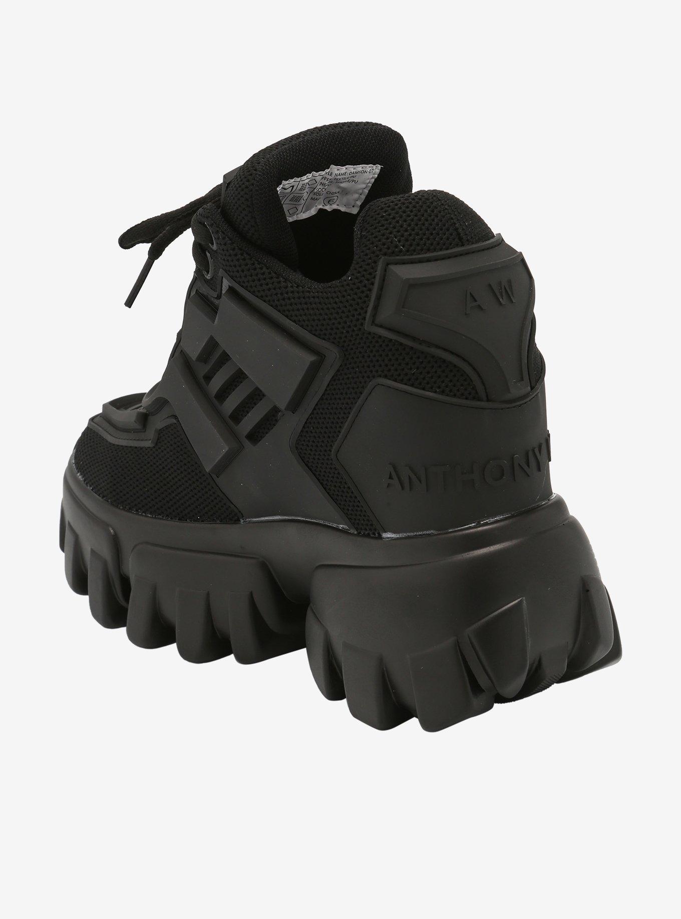 Black Platform Sneakers, MULTI, alternate