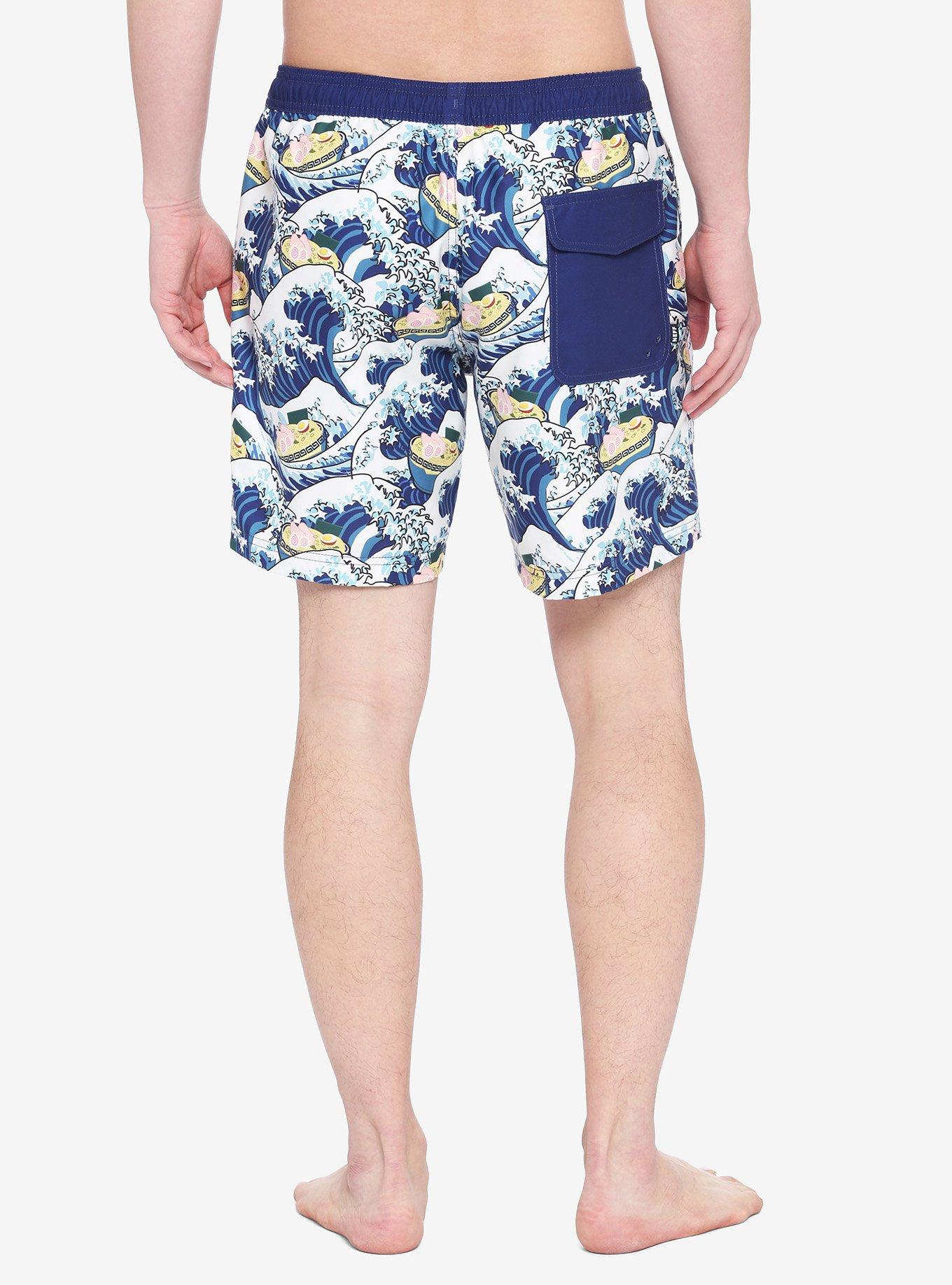 Neff Ramen Wave Swim Trunks, MULTI, alternate