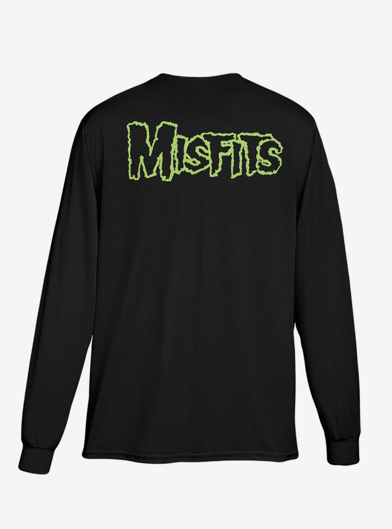 Misfits Fiend Skull Long-Sleeve T-Shirt, BLACK, alternate