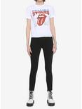 Rolling Stones '94 Tongue Girls Crop T-Shirt, WHITE, alternate