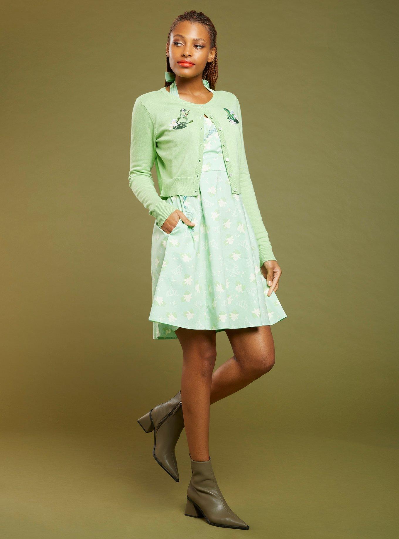 Her Universe Disney The Princess And The Frog Tiana & Naveen Crop Cardigan, MULTI, alternate