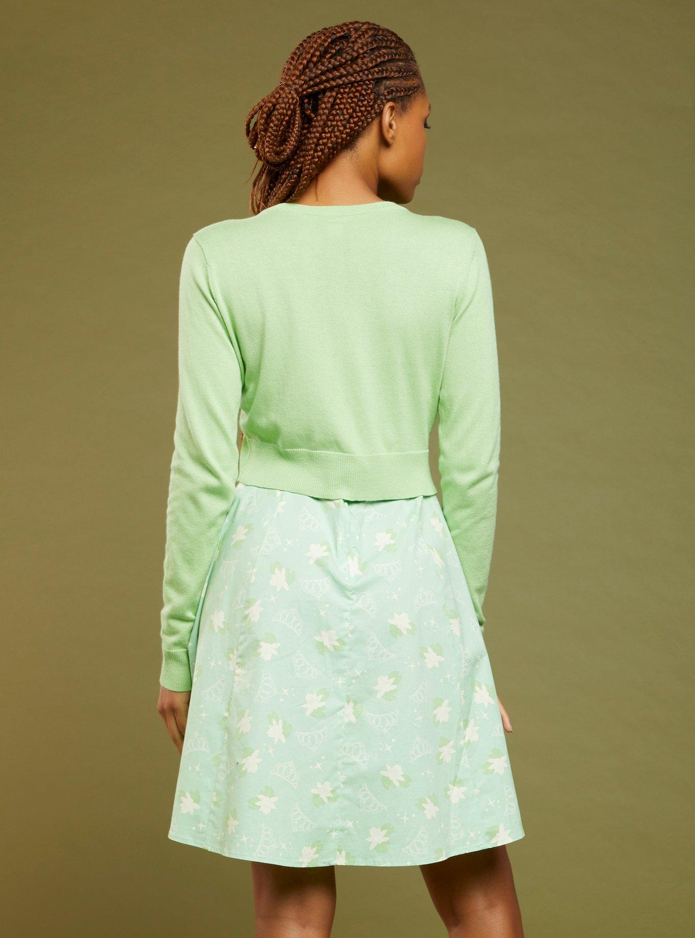 Her Universe Disney The Princess And The Frog Tiana & Naveen Crop Cardigan, MULTI, alternate