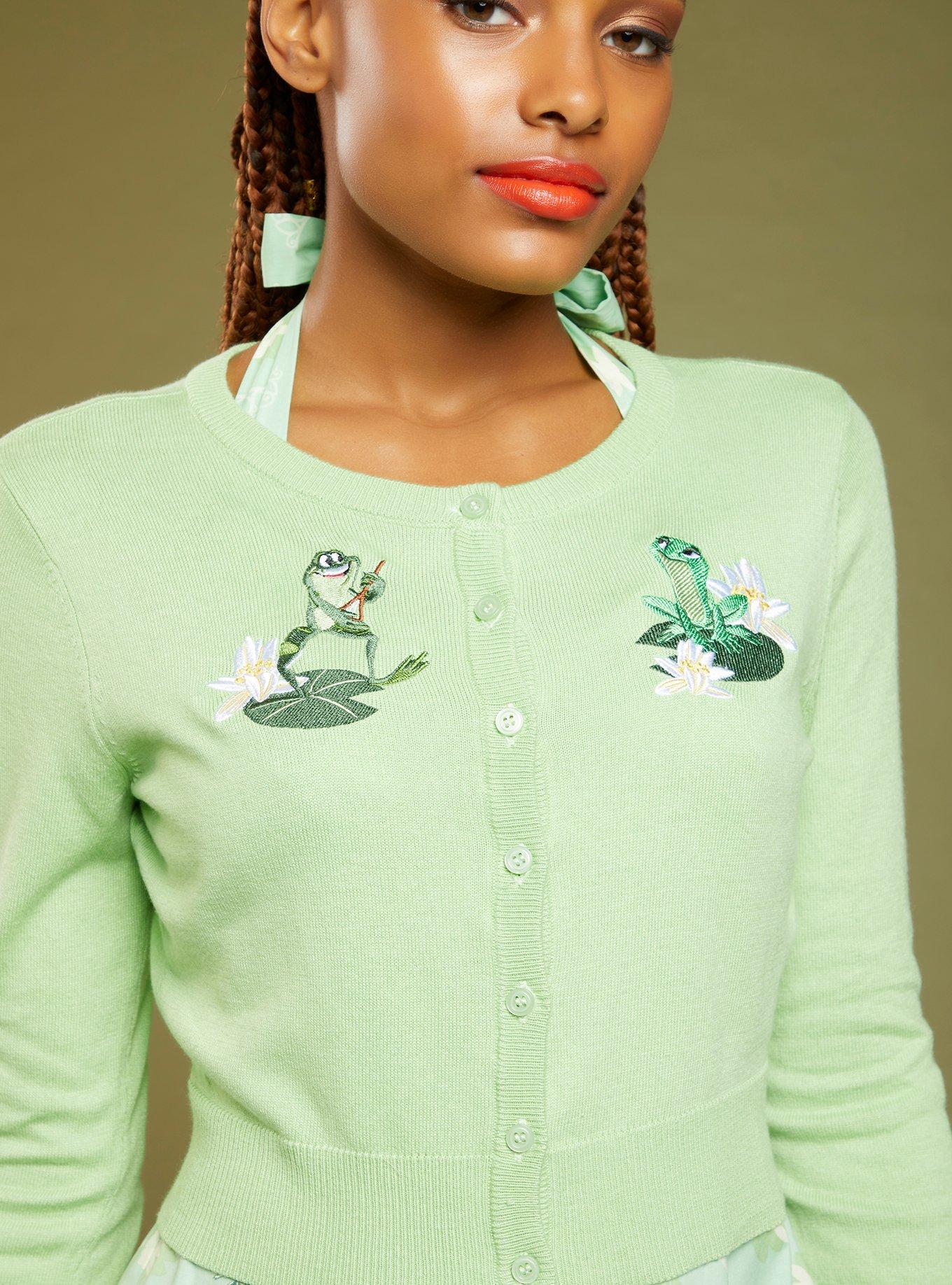 Her Universe Disney The Princess And The Frog Tiana & Naveen Crop Cardigan, MULTI, alternate