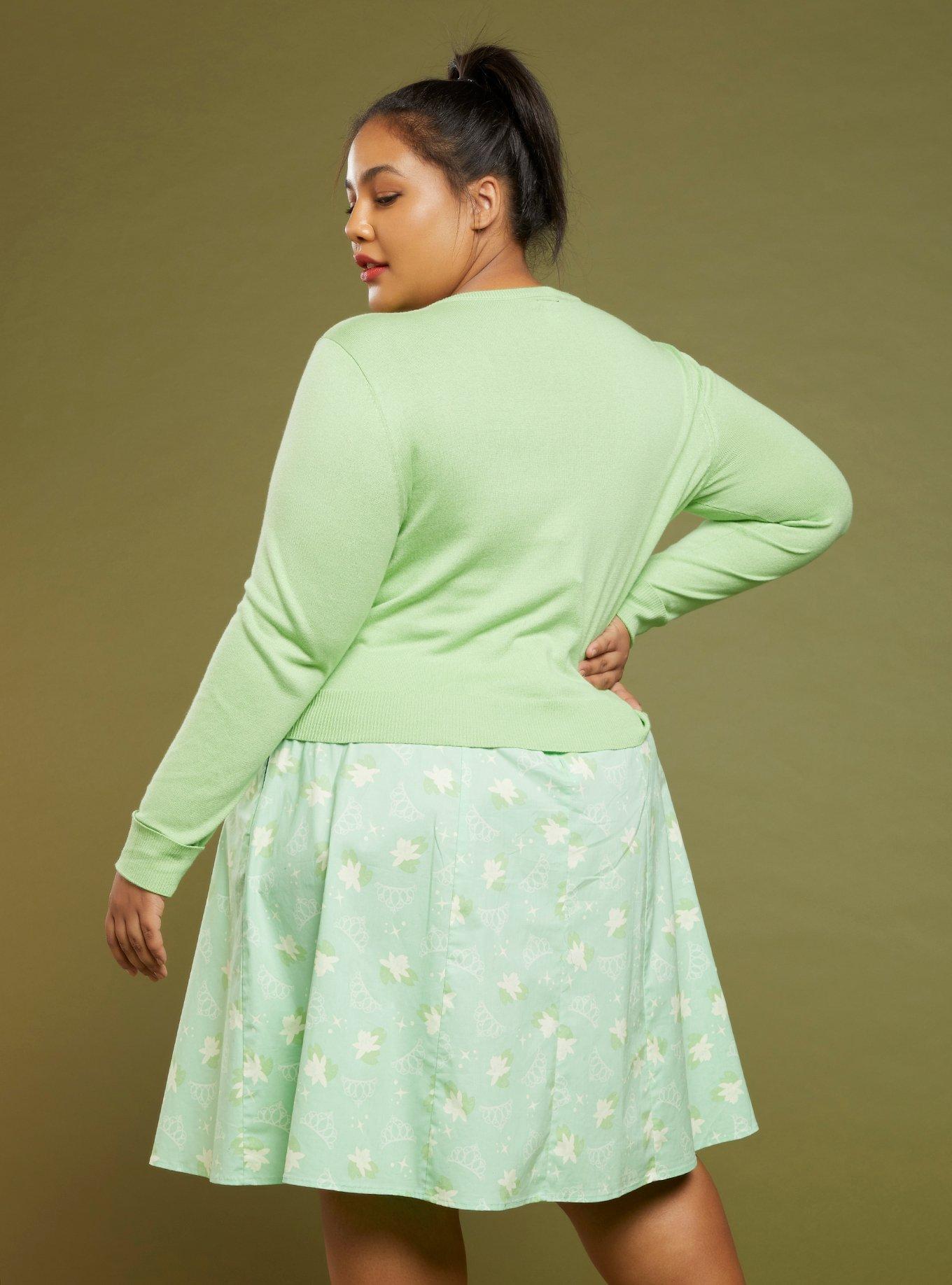 Her Universe Disney The Princess And The Frog Tiana & Naveen Crop Cardigan Plus Size, MULTI, alternate