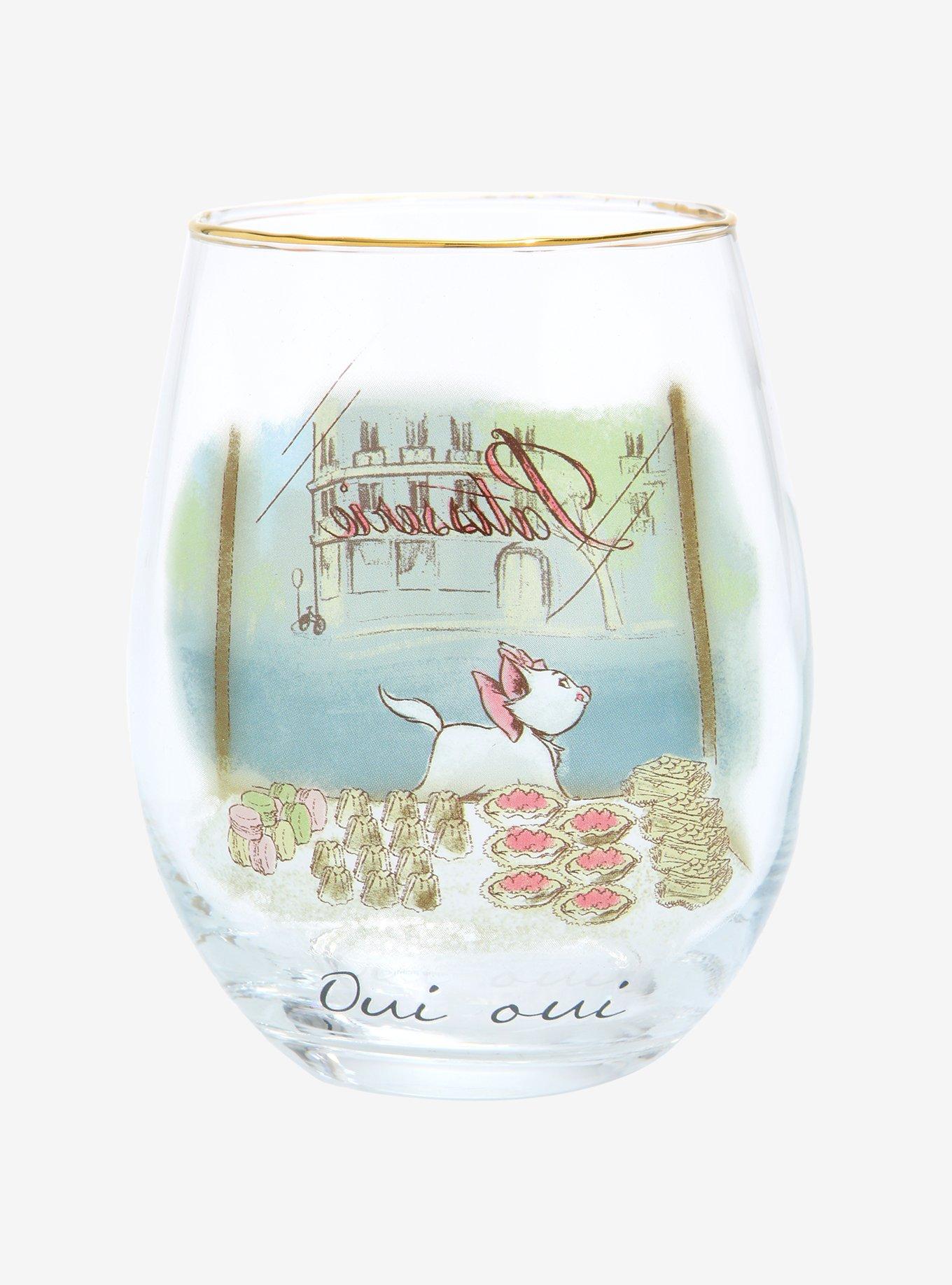Disney The Aristocats Marie in Paris Wine Glass Set - BoxLunch Exclusive, , alternate
