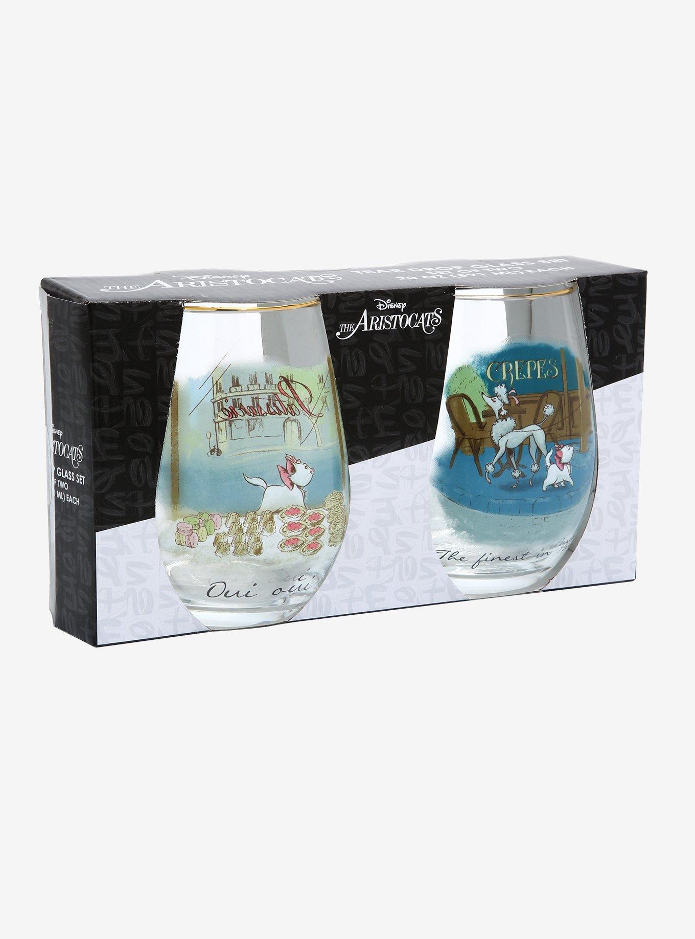 Disney The Aristocats Marie in Paris Wine Glass Set - BoxLunch Exclusive, , alternate