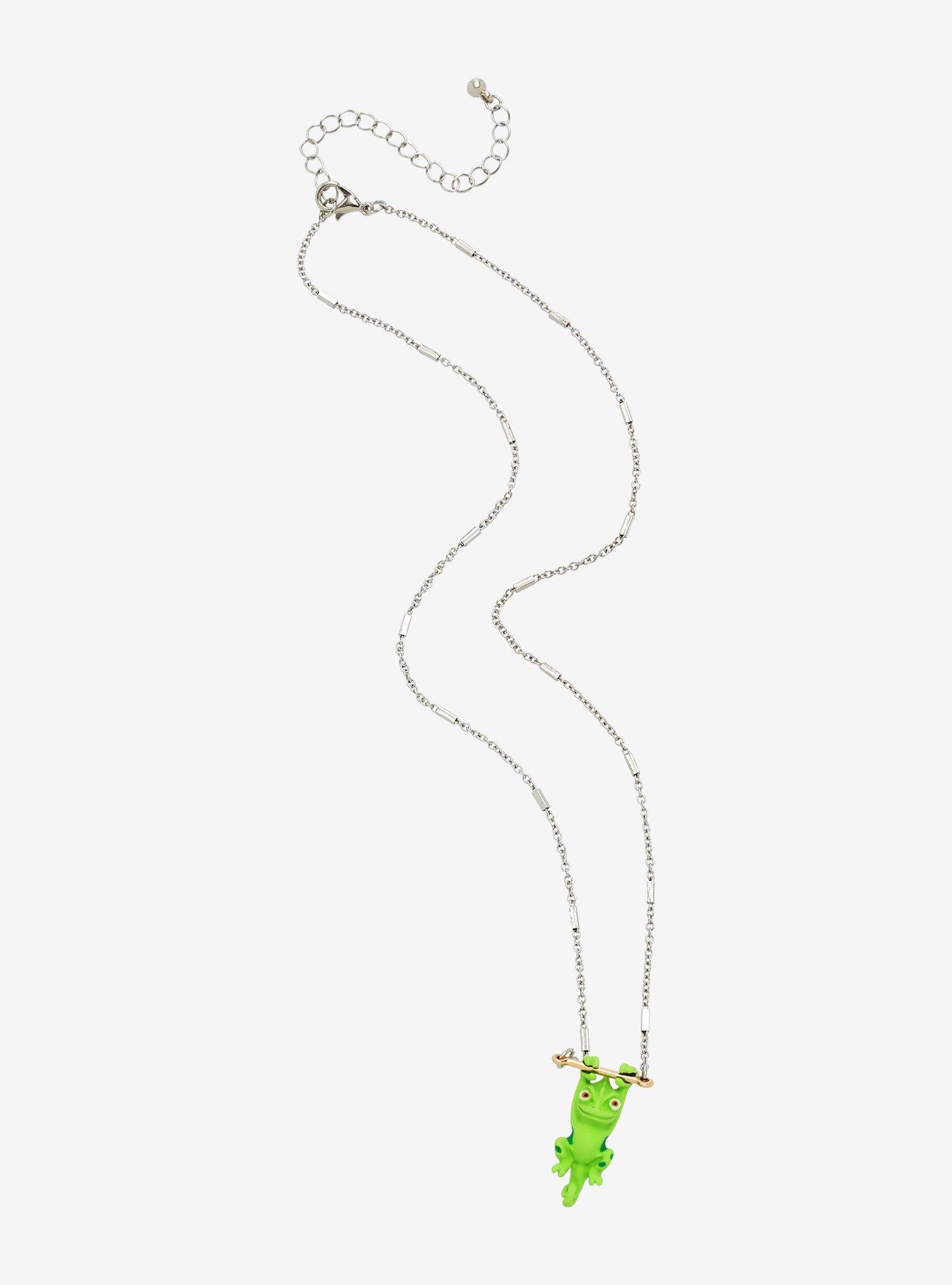 Disney Tangled Pascal Hanging Necklace, , alternate